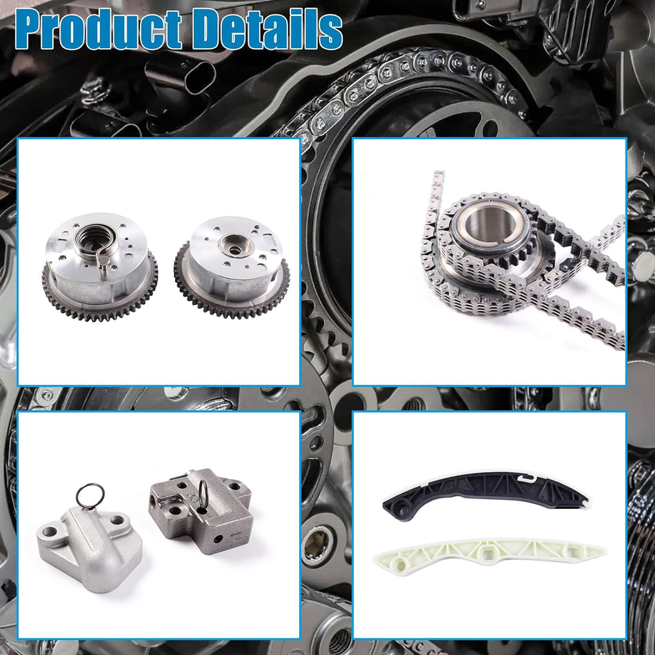 Timing Chain Kit 5047021AA Fit for 2007-2017 Jeep Compass Patriot Dodge Caliber 2.0L 2.4L L4