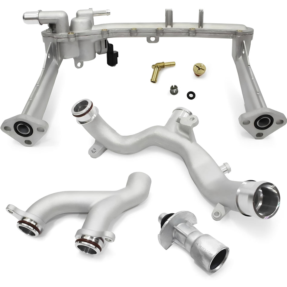 Coolant Water Pipe Assembly AJ813848 Fit for 2014-2020 Range Rover Sport F-Type 3.0L V6