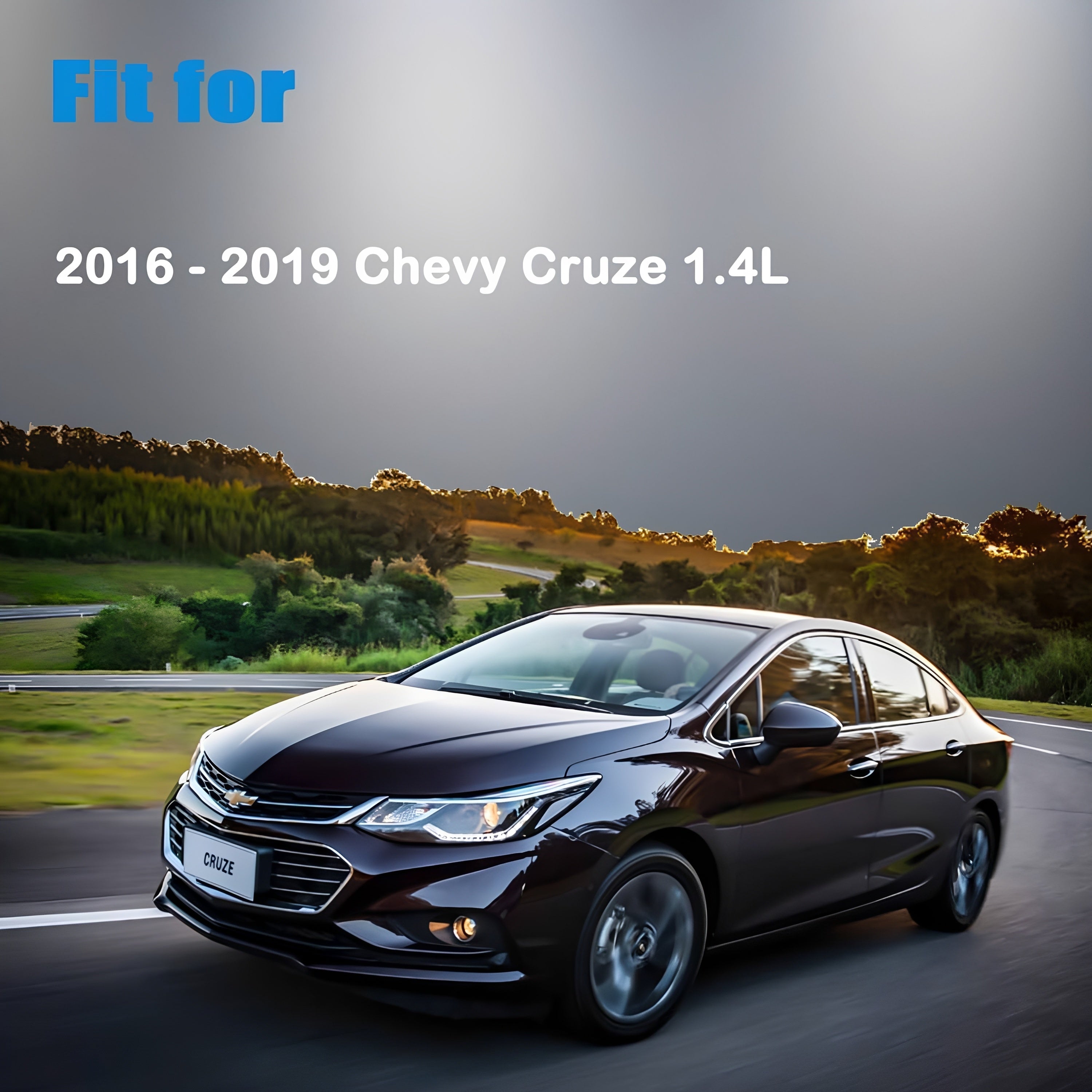 Chevy Cruze sedan on road showing turbo hose fitment