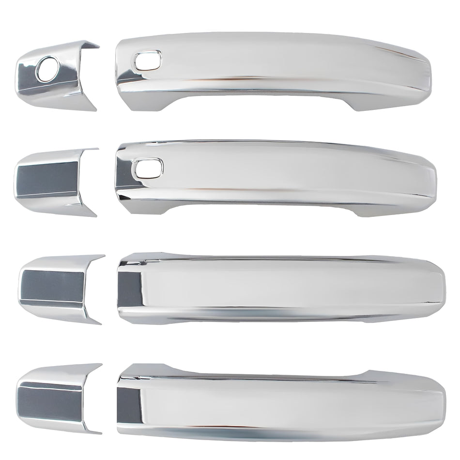 2019-2025 Chevy Silverado GMC Sierra 1500 2500HD 3500HD Door Handle Covers with Smart Keyholes