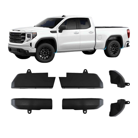 Front&Rear Mud Flap Delete Fit for 2020-2026 Chevrolet Silverado