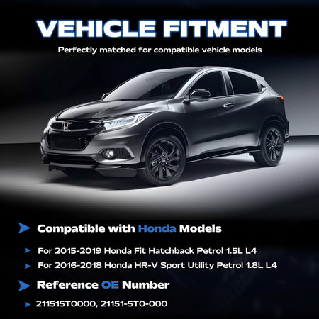 Car front with transmission oil pan fitment graphic
