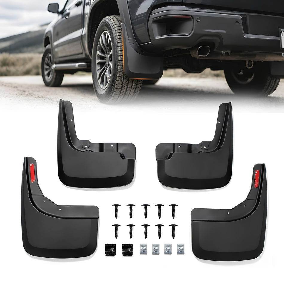 Mud Flaps with Screw Set Fit 2019-2026 for Chevy Silverado 1500