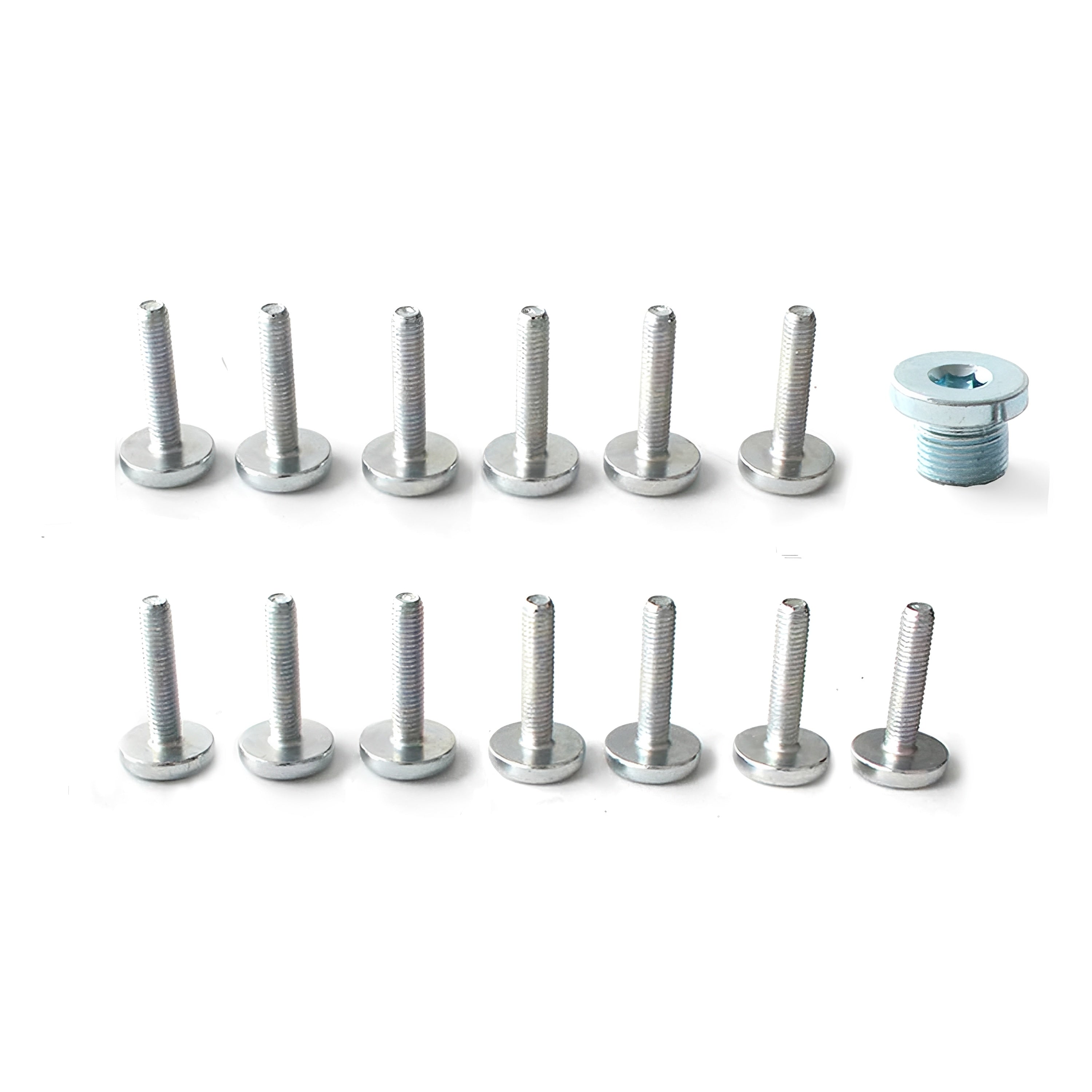 Mounting bolts and oil drain screw for automatic transmission oil pan