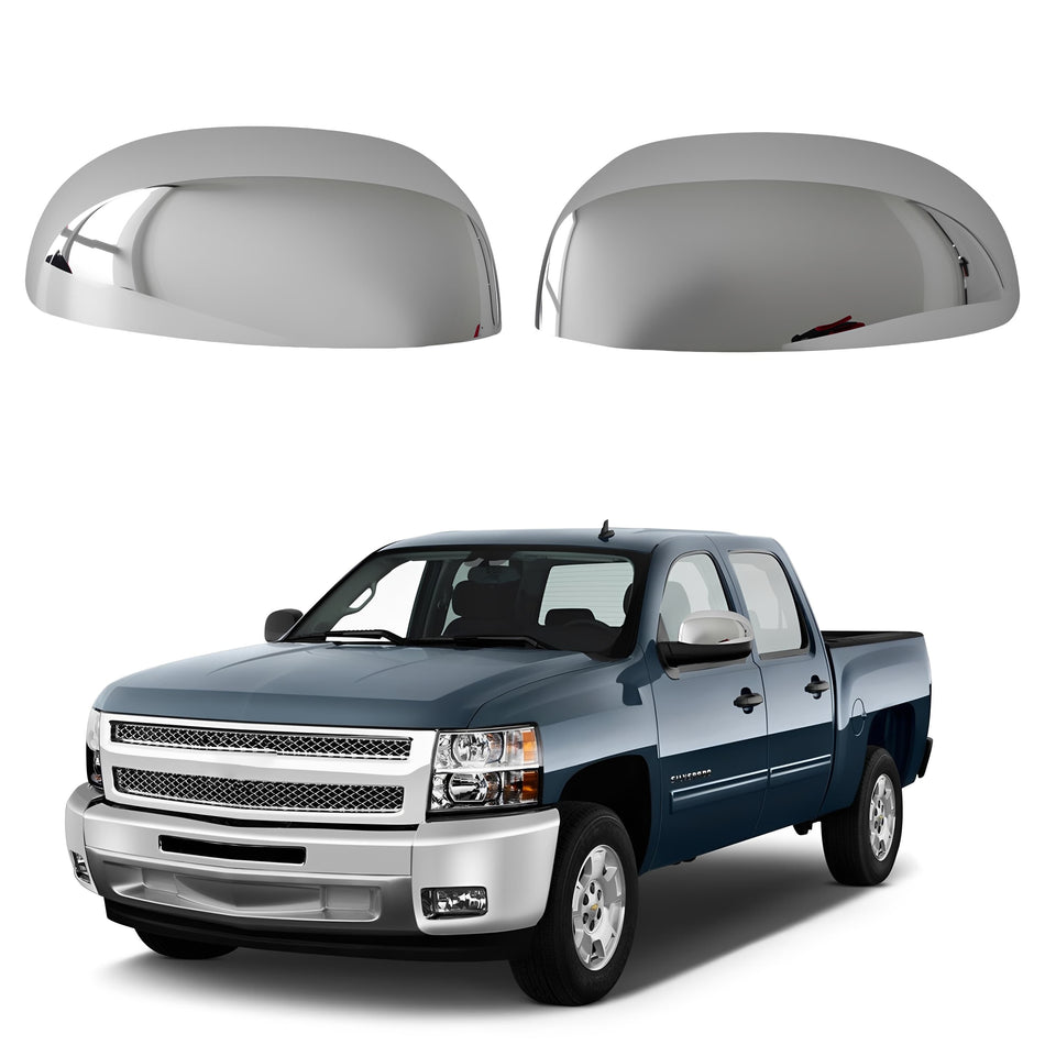 Chrome Mirror Covers 25788157 Fit for 2007-2014 Chevy GMC Cadillac