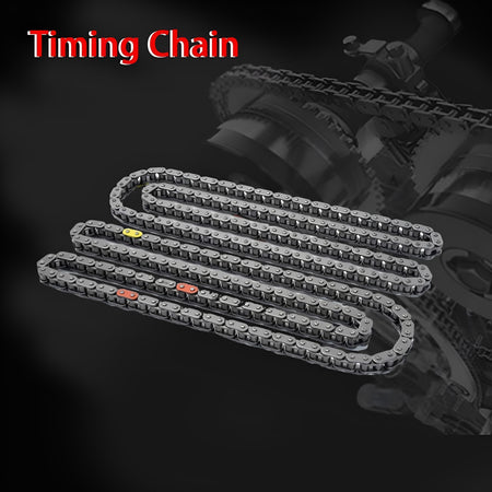 Timing chain kit timing chain assembly with metal links and visible colored markers