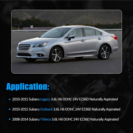 Engine timing chain kit application shown on a car with compatibility text