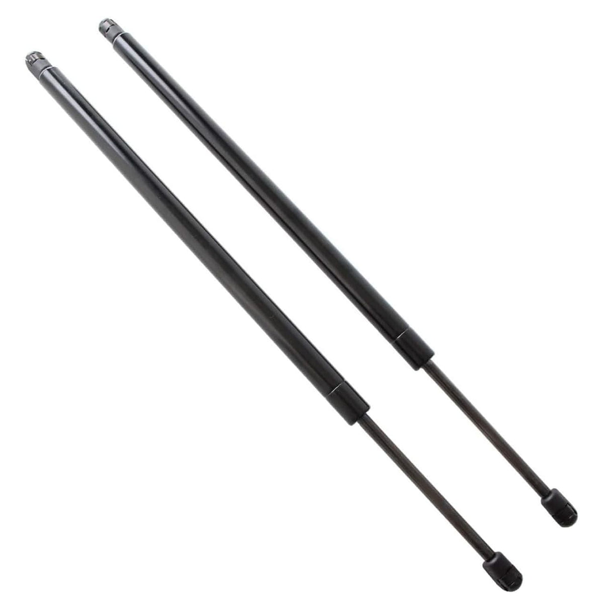 2-pack trunk lift support rods, black metal with ball-end tips
