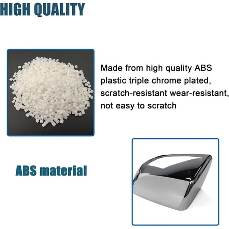 ABS plastic triple-chrome plated mirror cover material, scratch-resistant wear layer