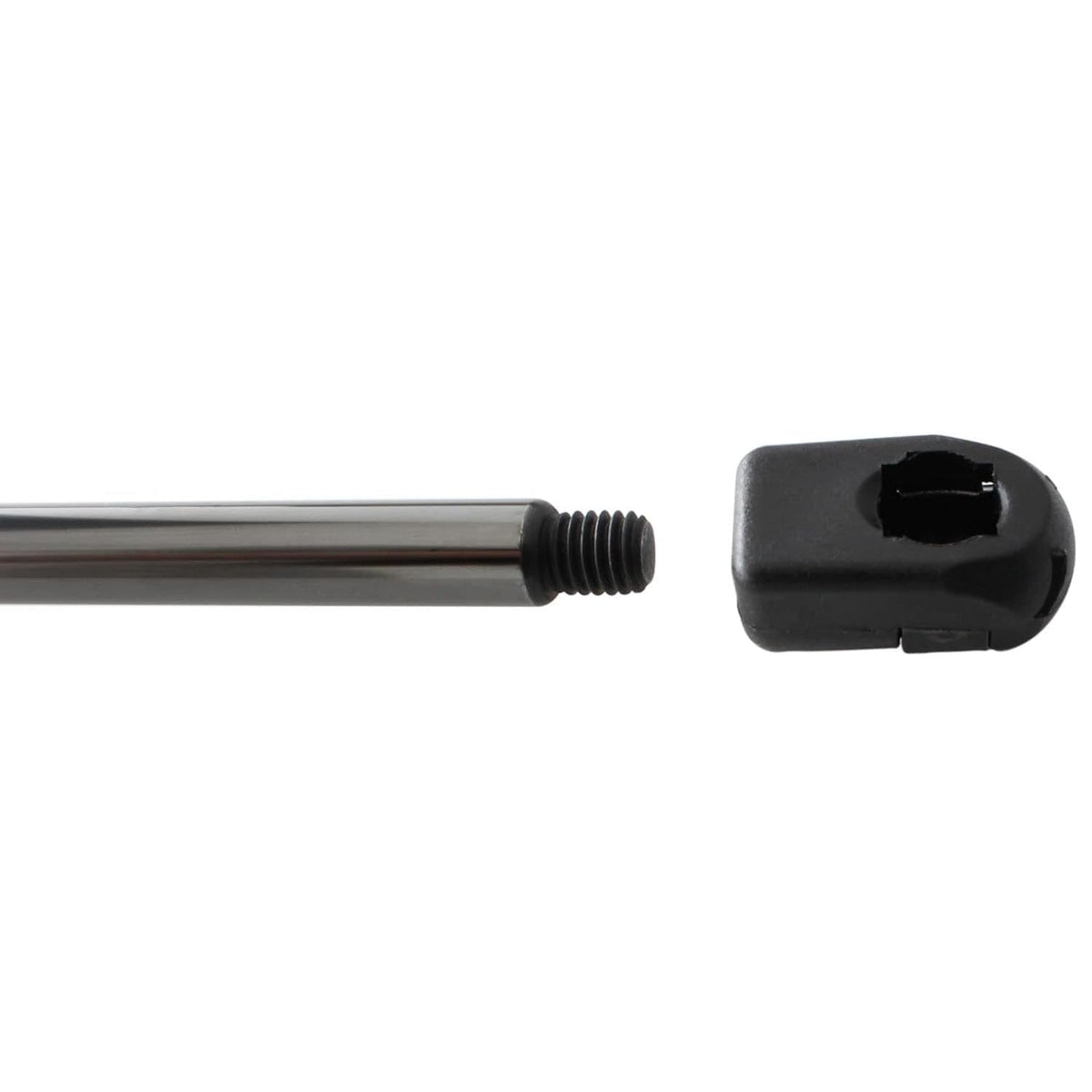 2-pack liftgate lift support with threaded rod end and black ball socket bracket