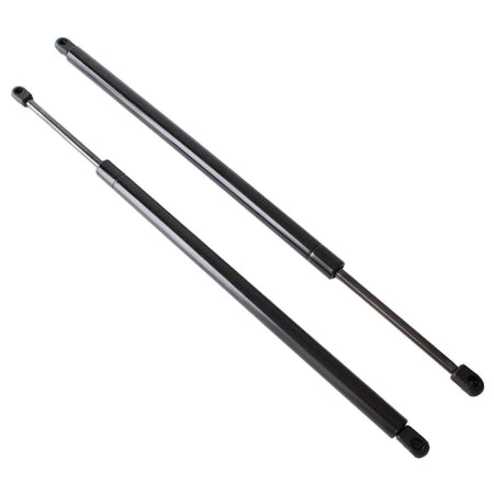 2-pack trunk lift support rods, black metal with hinged end caps