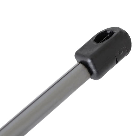 2-pack liftgate lift support with black ball joint end on silver strut shaft