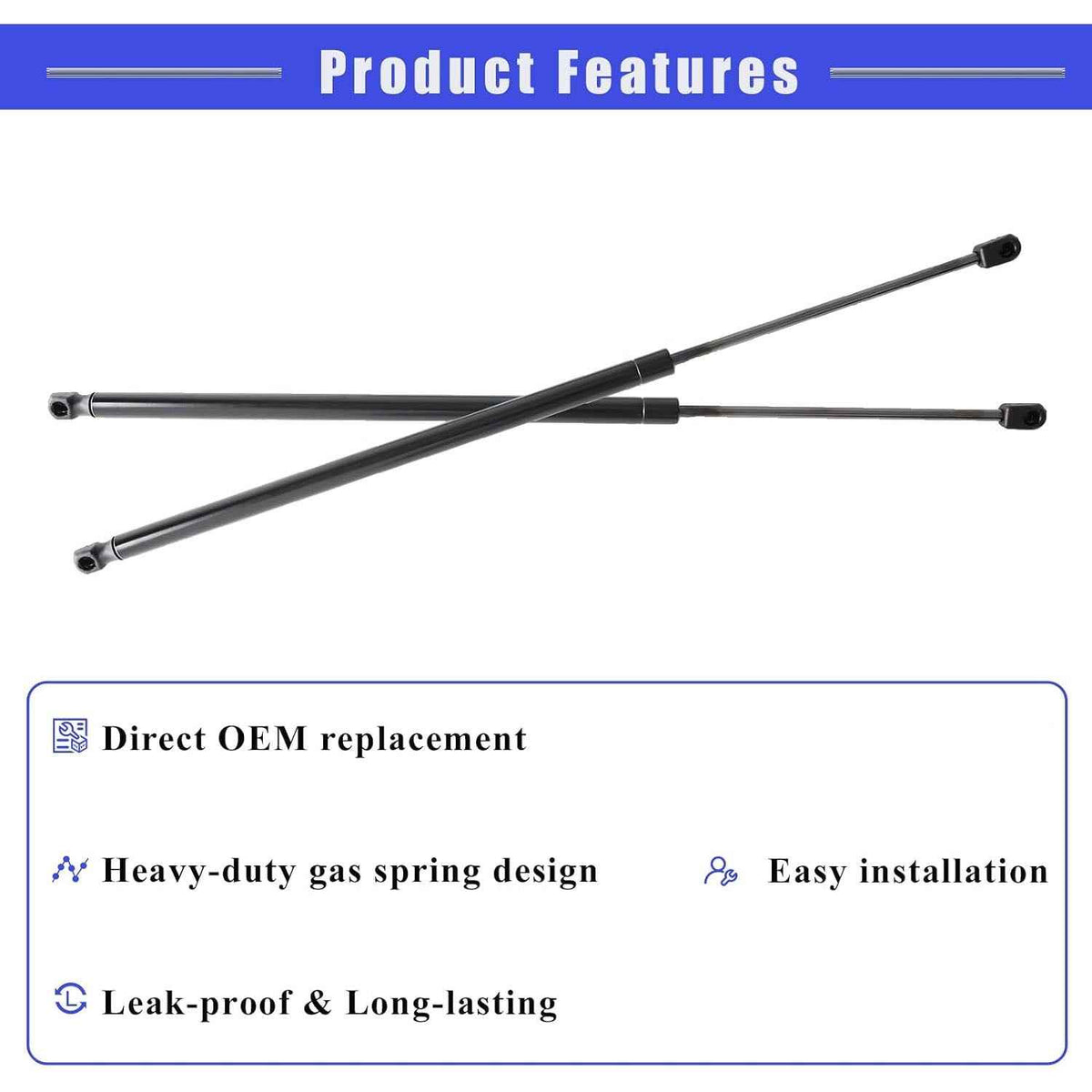 Hood Lift Supports 534400C030 Fit for 2014-2021 Toyota Tundra
