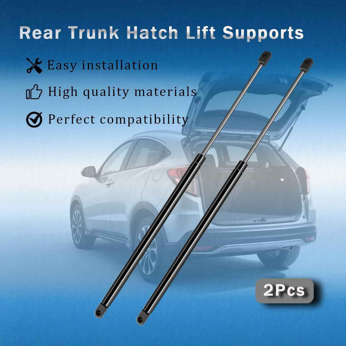 2Pcs Tailgate Lift Supports 74820-T7J-H01 Fit for 2016-2018 Honda HR-V
