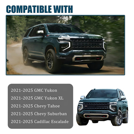 Chrome side mirror covers compatible with 2021-2025 SUV models