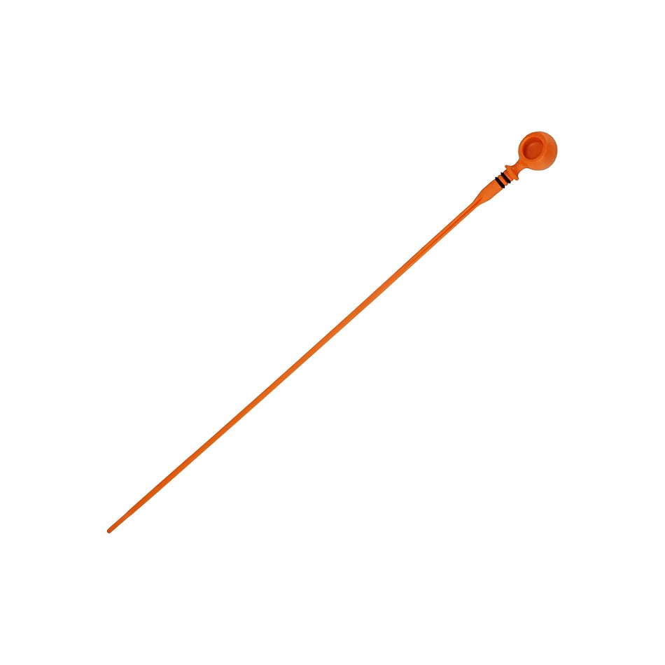 Honda Civic engine oil dipstick, orange handle with circular loop