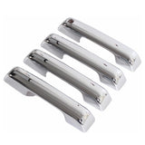 Chrome door handle bowl cover trim pieces, polished set