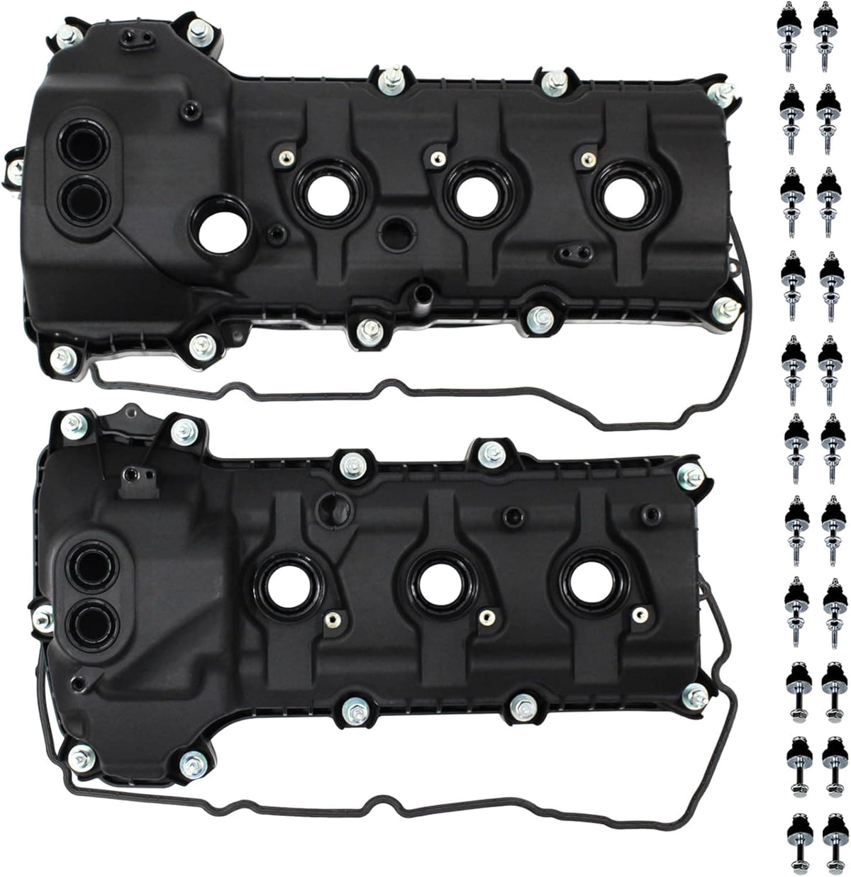2Pcs Engine Valve Cover Set BR3Z6582R Fit for 2011-2019 Ford Edge F-150 3.5L 3.7L