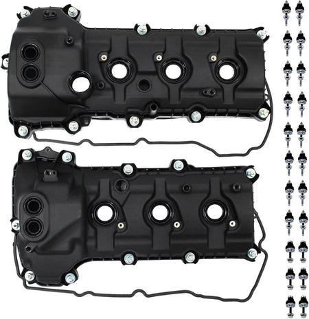 2Pcs Engine Valve Cover Set BR3Z6582R Fit for 2011-2019 Ford Edge F-150 3.5L 3.7L