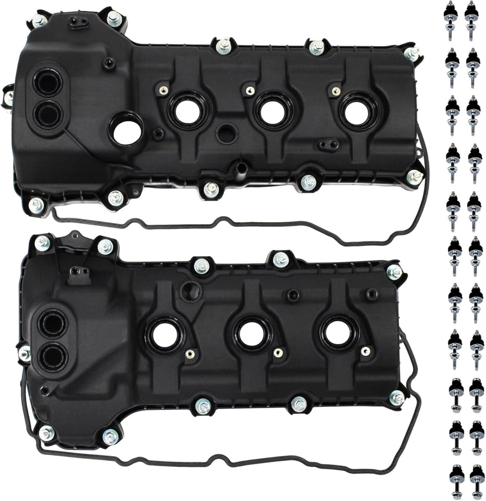 2Pcs Engine Valve Cover Set BR3Z6582R Fit for 2011-2019 Ford Edge F-150 3.5L 3.7L