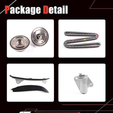 Timing Chain Kit Fit for 2014-2021 Hyundai Kia 2.0L G4NA G4NC 243212E200 - Auceramic