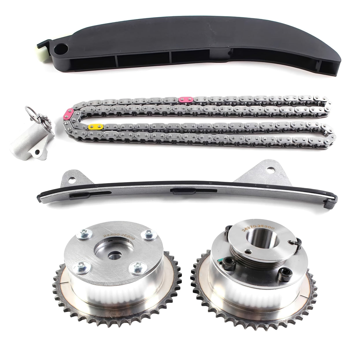 Timing Chain Kit Fit for 2014-2021 Hyundai Kia 2.0L G4NA G4NC 243212E200 - Auceramic