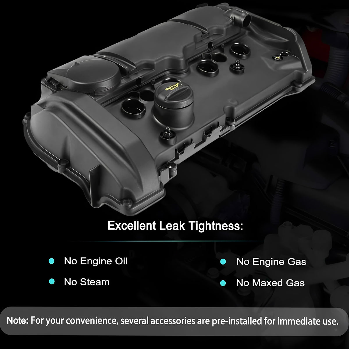 Valve Cover Kit 11127646552 Fit for 2011-2016 Mini Cooper S 1.6L Turbo - Auceramic