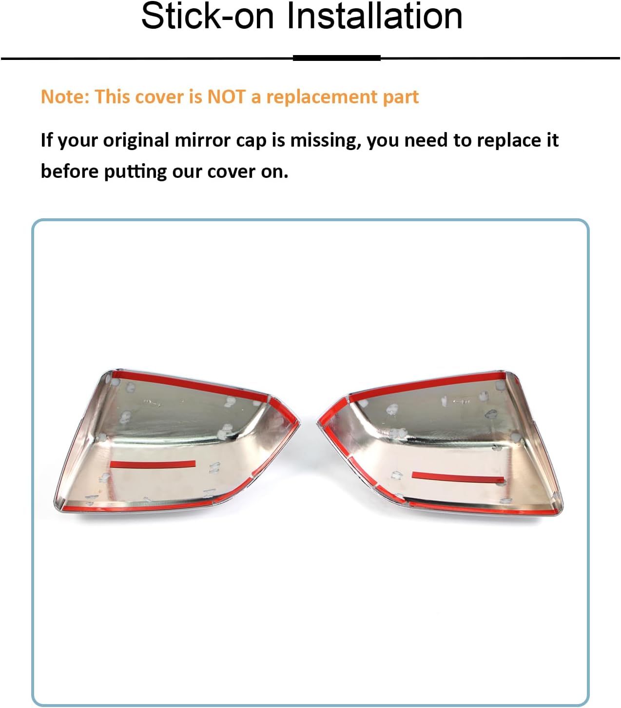 Chrome Mirror Covers for Tahoe, Suburban, Yukon & Escalade 2021–2025
