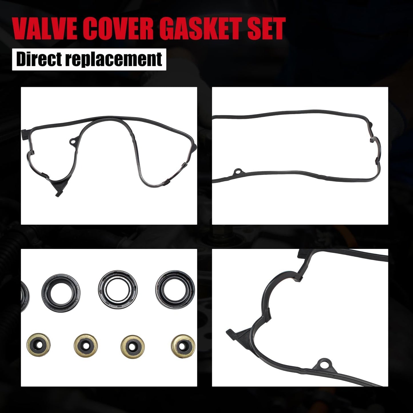 Valve Cover Gasket Set for Honda Civic 1.7L D17 (2001-2005)