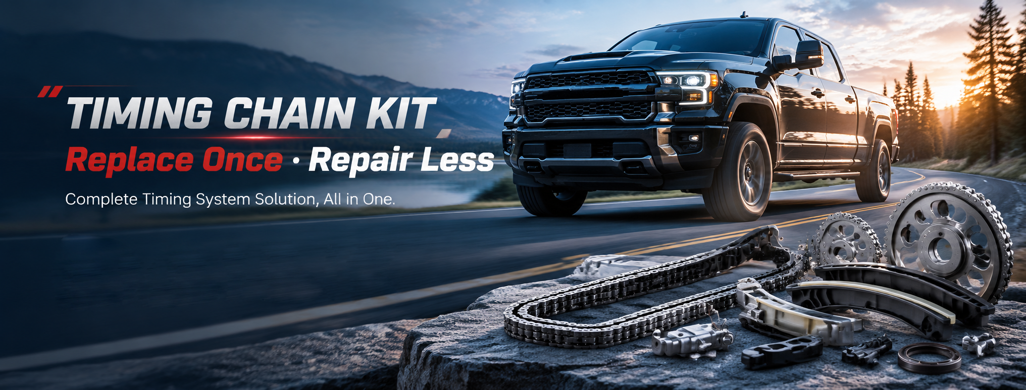 AUCERAMIC Timing Chain Kit complete timing system solution for engine repair