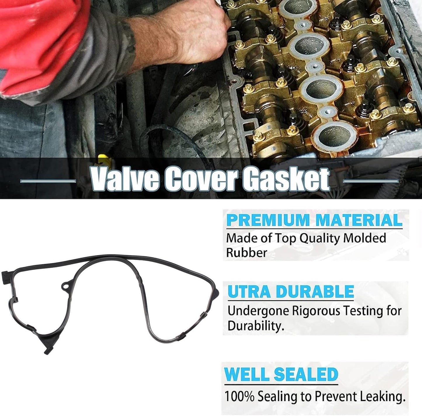Valve Cover Gasket Set for Honda Civic 1.7L D17 (2001-2005)