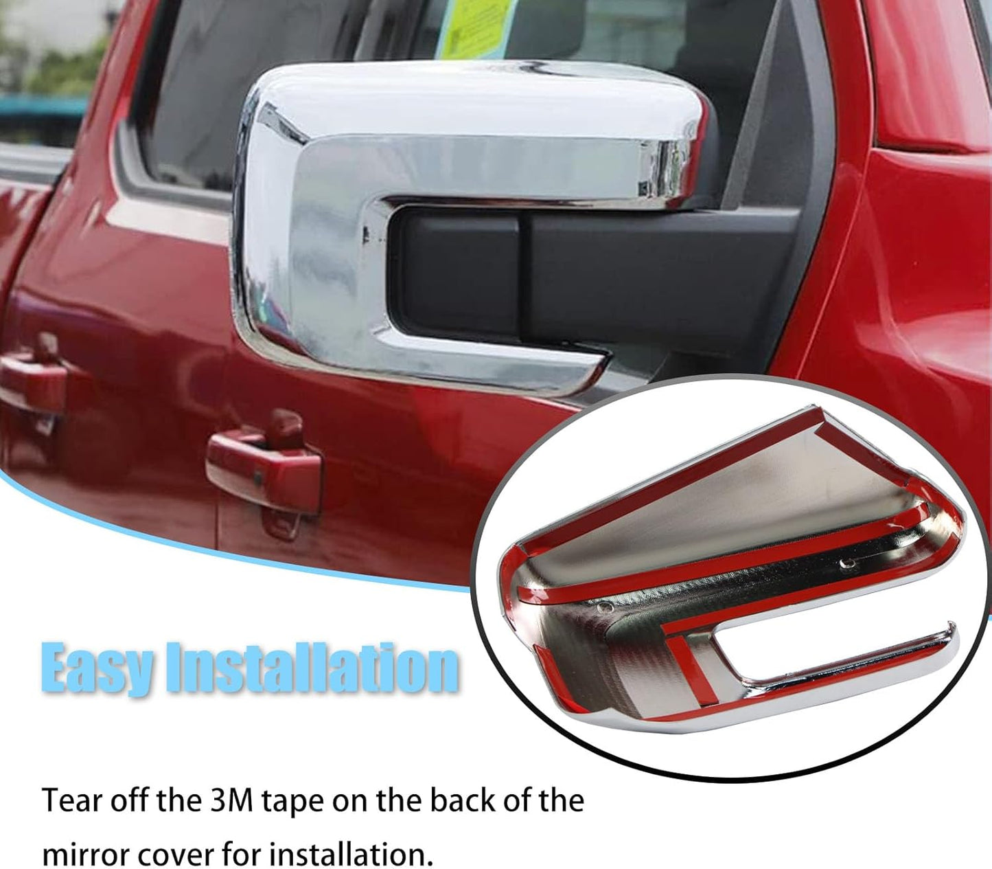 Chrome Mirror Covers With Signal for Ford F-150 2021–2025