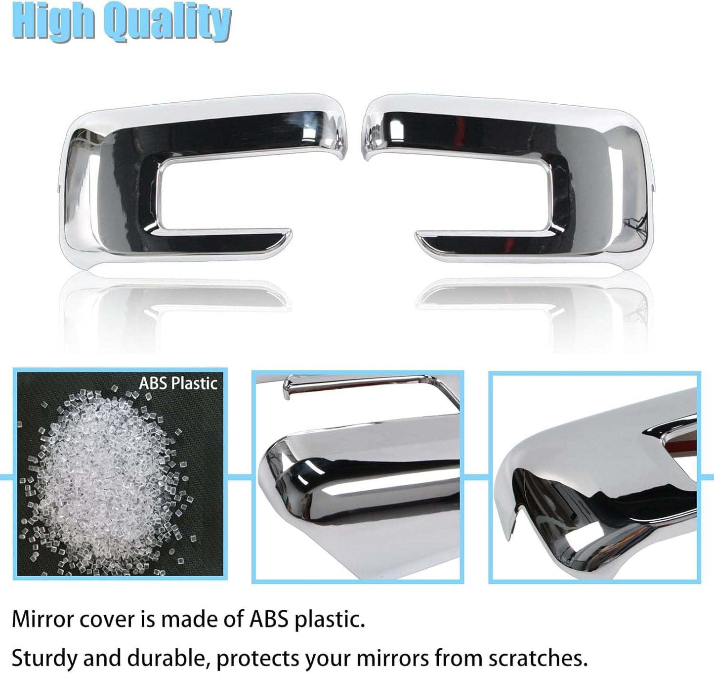 Chrome Mirror & Door Handle Cover Set for Ford F-150 2021–2025