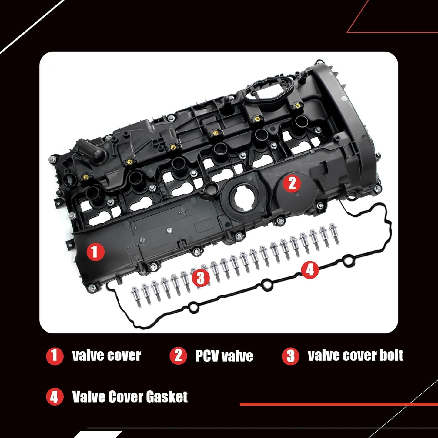 B58 Valve Cover with Gasket & Bolts for BMW 3.0L Turbo (OE 11127645173)