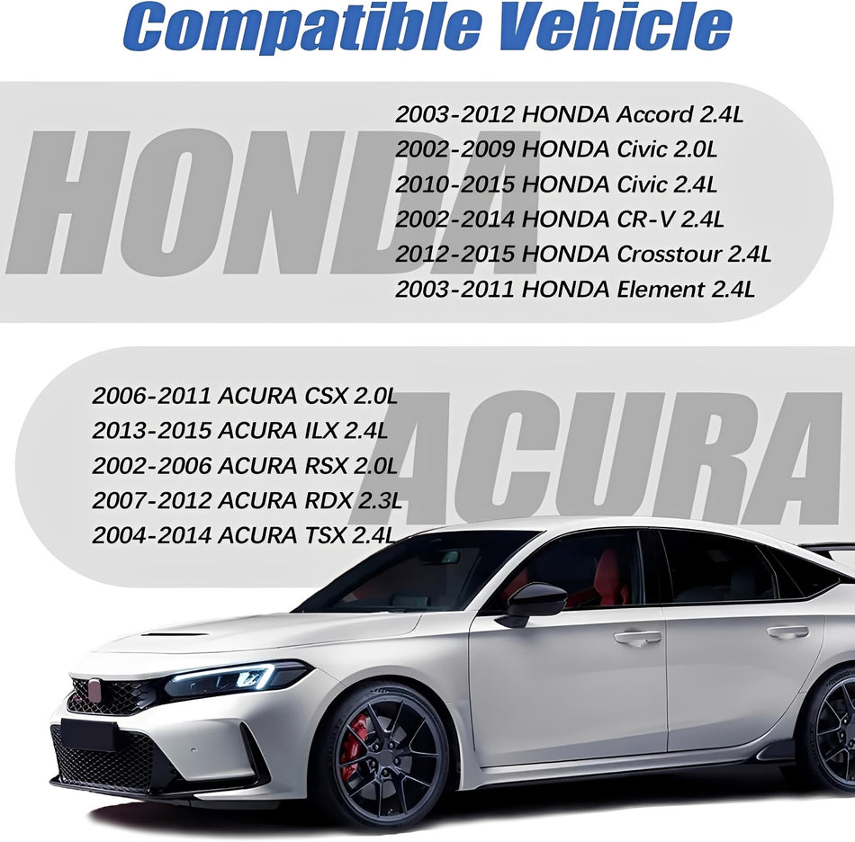 Honda valve cover gasket set compatibility graphic with vehicle lineup