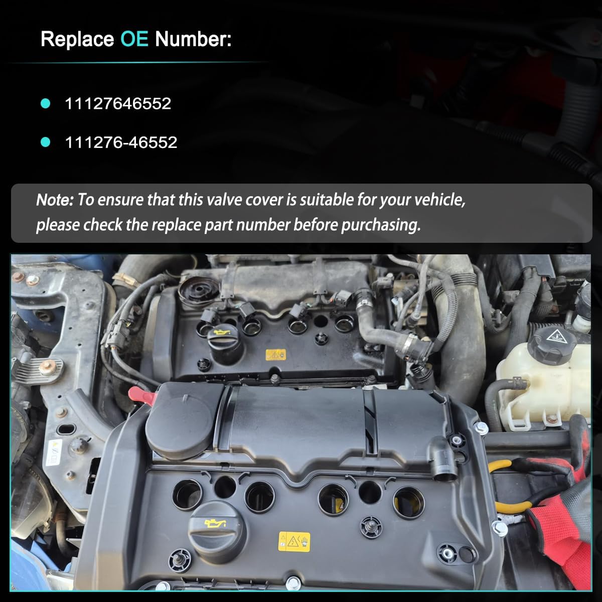Mini Cooper N18 Valve Cover Kit (OE 11127646552)