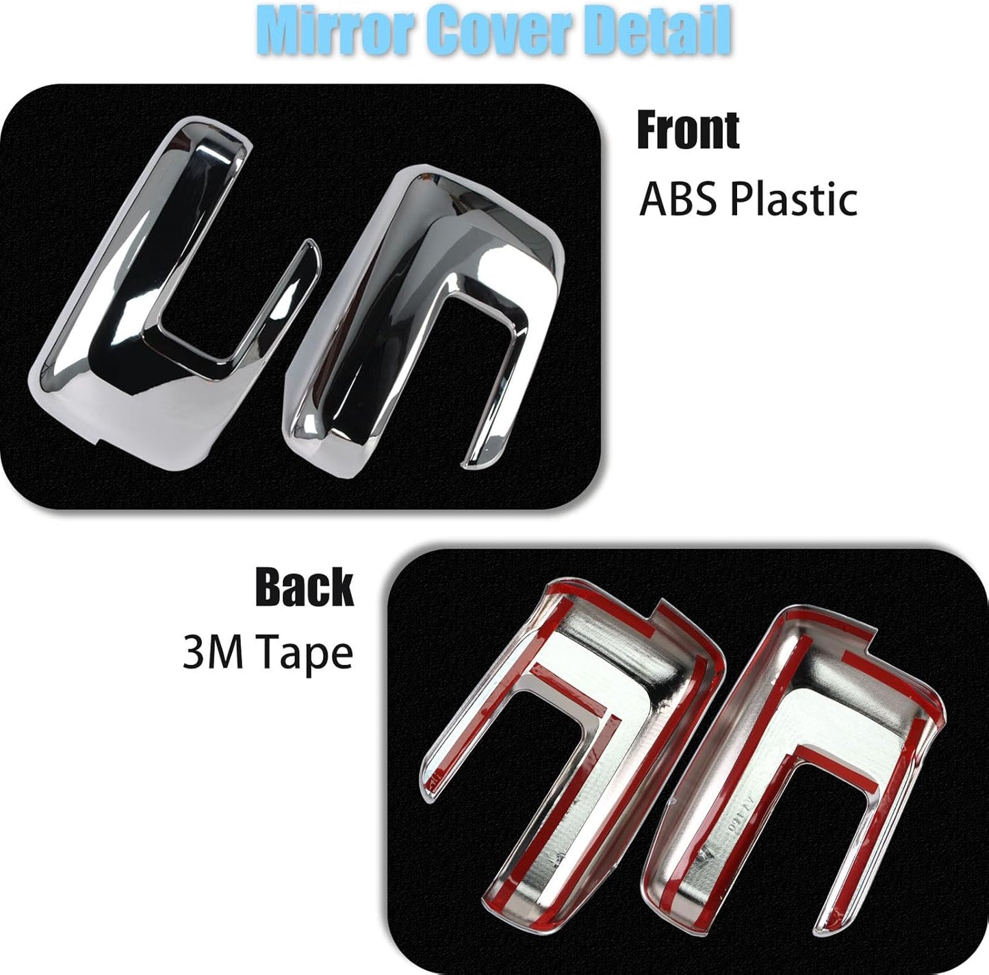 Chrome Mirror Covers With Signal for Ford F-150 2021–2025