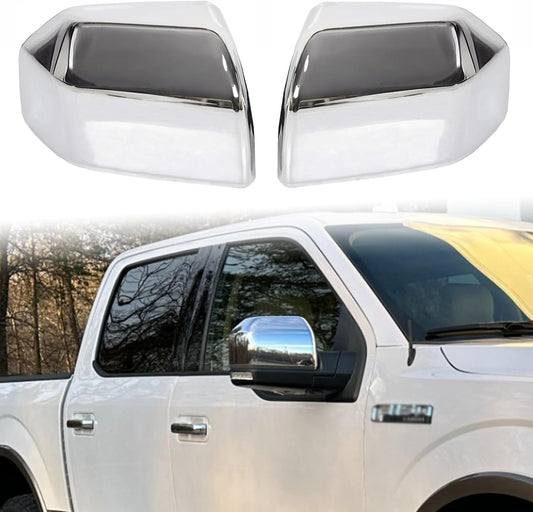 Chrome Mirror Covers for Ford F150 2015–2020