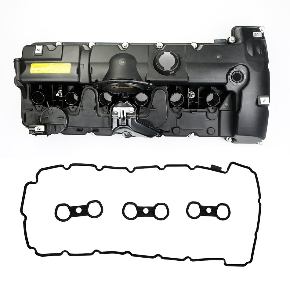 Engine Valve Cover W/ Gasket Fit for 07-15 BMW 2.5L 3.0L N52B30 N52B25