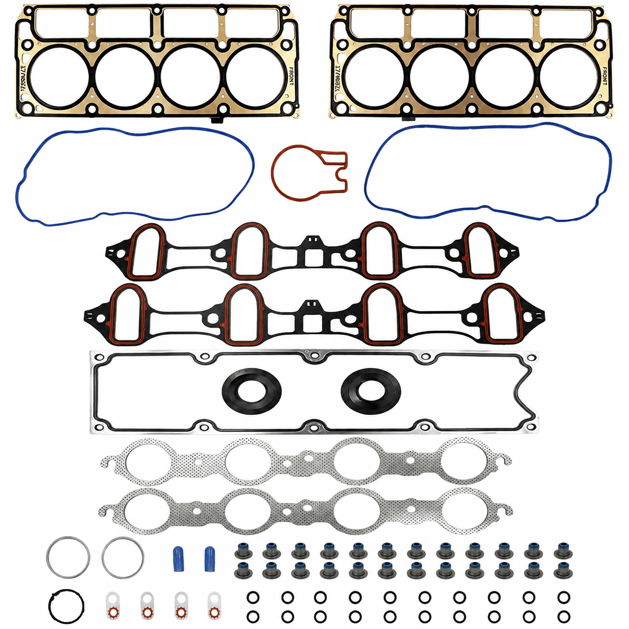 Engine Head Gasket Set HS26192PT Fit for 2004-2007 Chevy Silverado GMC Sierra Cadillac Escalade Hummer H2 4.8L 5.3L 6.0L V8 - Auceramic