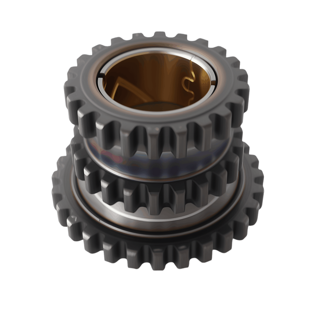 Timing chain kit timing gear sprocket with toothed steel ring and bronze insert