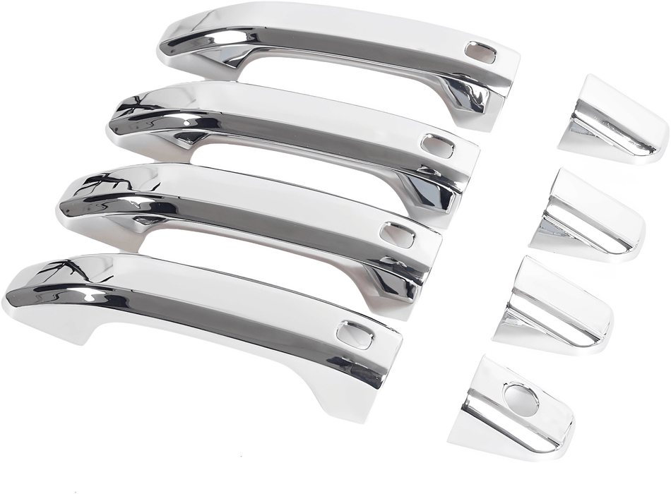 2019-2025 Chevy Silverado GMC Sierra Tahoe Suburban Yukon Door Handle Covers with Smart Keyholes