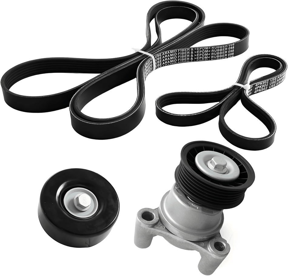 2009-2014 Chevy Silverado GMC Sierra Cadillac Escalade 4.8L 5.3L 6.0L Serpentine Belt Tensioner Kit