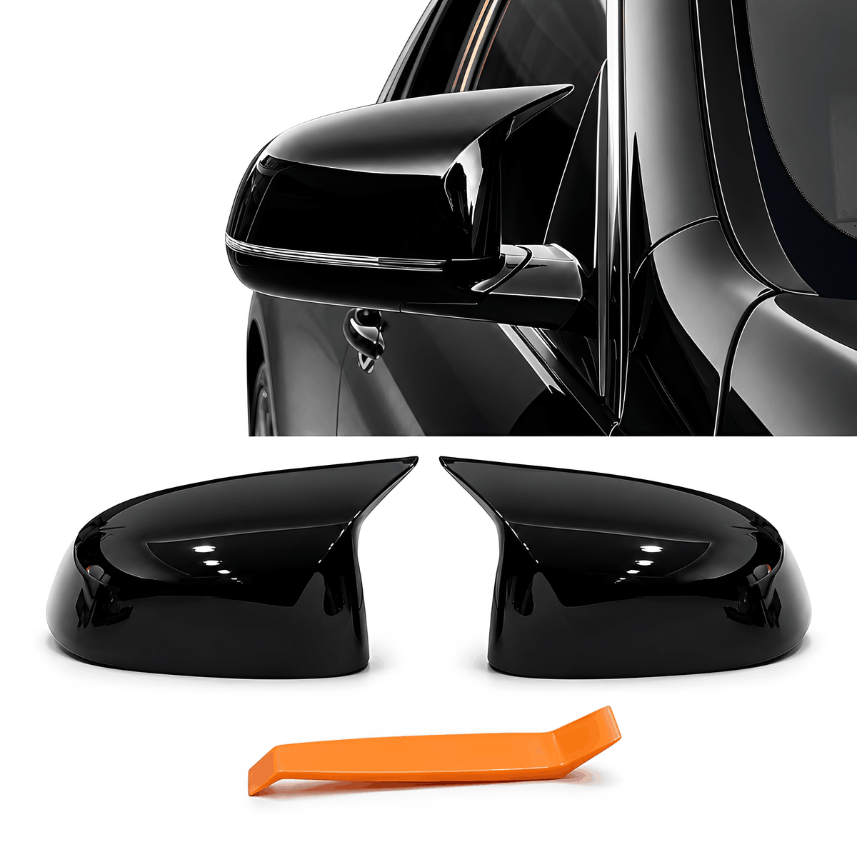 Side Mirror Cover Caps 51168496623 51168496624 Fit for 2019-2024 BMW X3 X4 X5 X6 X7