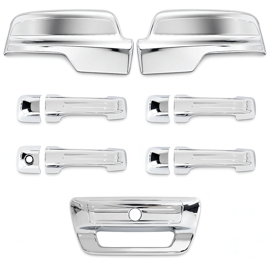 Chrome Door Handle Mirror Covers Fit for 2019-2026 Ram 1500
